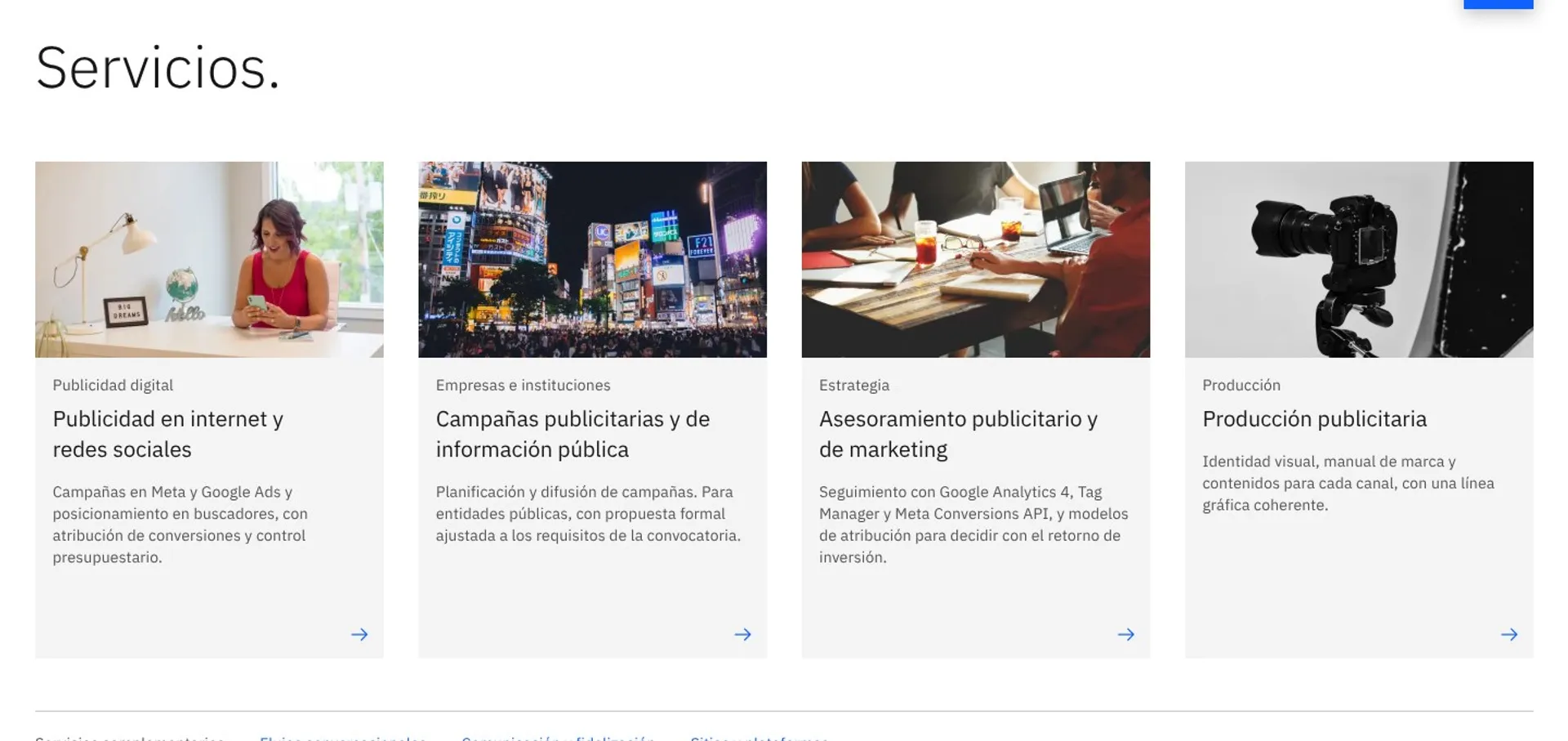 Servicios de OS2 Media: publicidad digital, campañas para instituciones, asesoramiento y producción